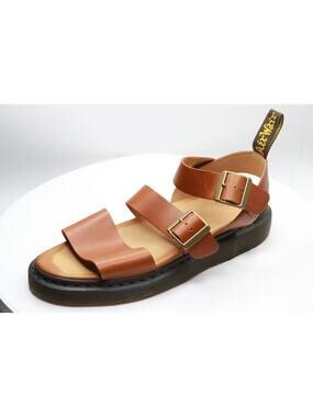 DR. MARTENS MEN'S GRYPHON STRAP FASHION SANDALS, OAK ANALINE, 10 M UK, 11 M US